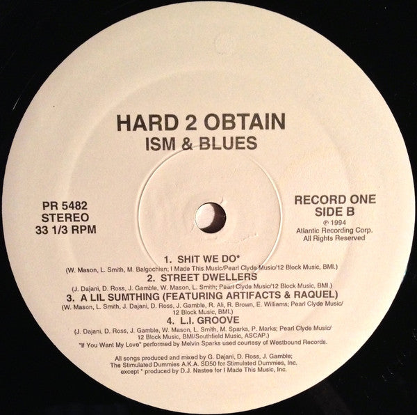 Hard 2 Obtain : Ism & Blues (2xLP, Album, Promo)