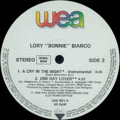 Lory Bianco : A Cry In The Night (12")