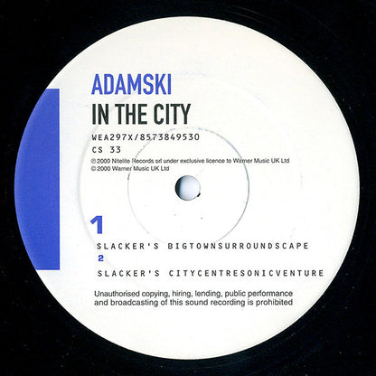 Adamski : In The City (12")