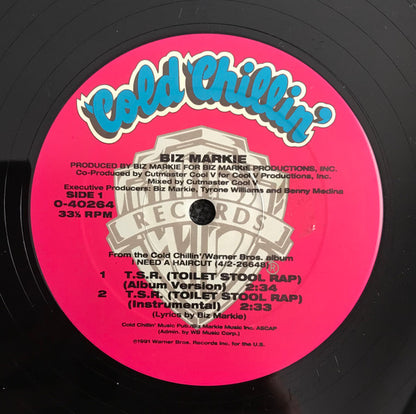 Biz Markie : T.S.R. (Toilet Stool Rap) / Busy Doing Nuthin' (12", Maxi)