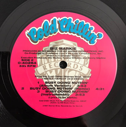 Biz Markie : T.S.R. (Toilet Stool Rap) / Busy Doing Nuthin' (12", Maxi)
