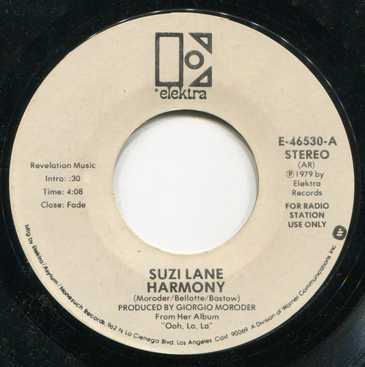 Suzi Lane : Harmony (7", Single, Mono, Promo)