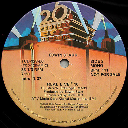 Edwin Starr : Real Live # 10 (12", Promo)