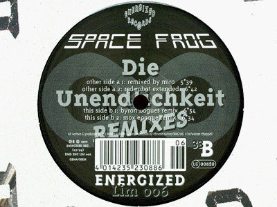 Space Frog : Die Unendlichkeit (Remixes) (12")