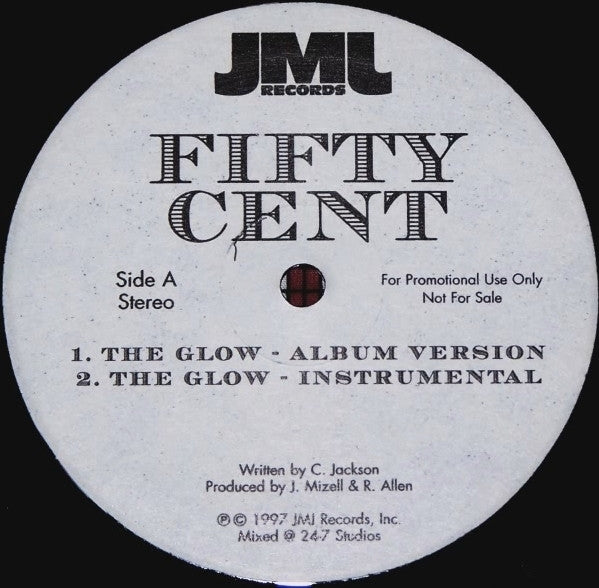 50 Cent : The Glow (12", Promo)