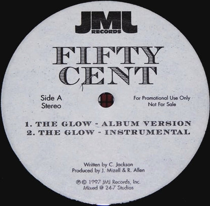 50 Cent : The Glow (12", Promo)