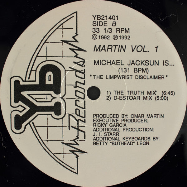 Omar Martin : Martin Vol. 1 (12")