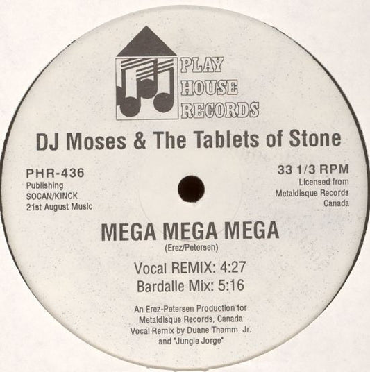 DJ Moses & The Tablets Of Stone : Mega Mega Mega (12")