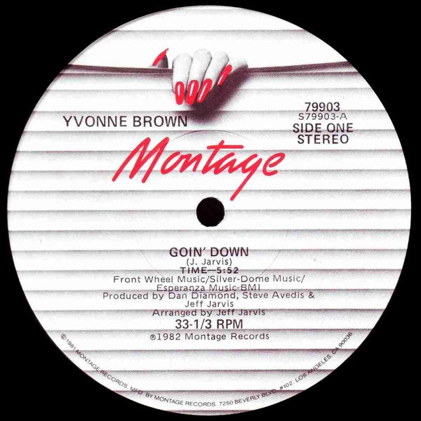 Yvonne Brown : Goin' Down / King Of The Groove (12")