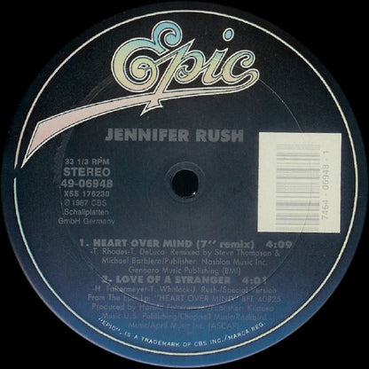 Jennifer Rush : Heart Over Mind (12")