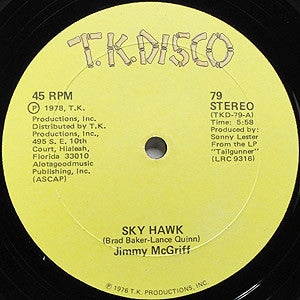 Jimmy McGriff : Sky Hawk / Tailgunner (12")