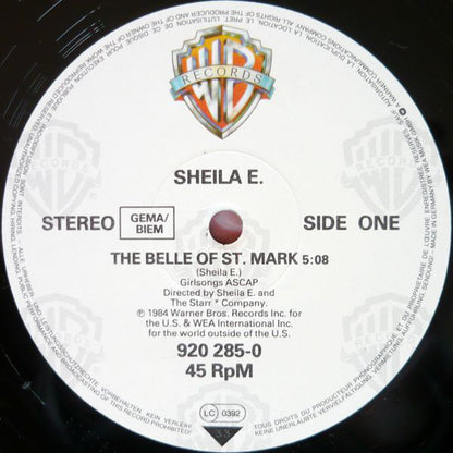 Sheila E. : The Belle Of St. Mark (12", Single)