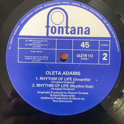 Oleta Adams : Rhythm Of Life (The Remixes) (12")