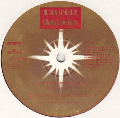 Alison Limerick : Where Love Lives (12")