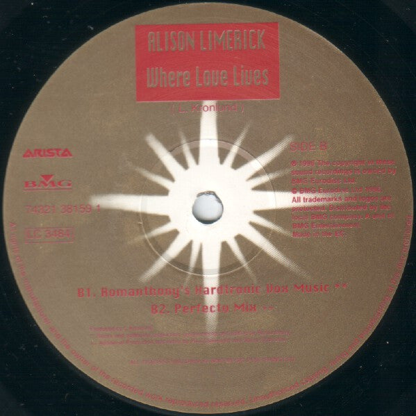 Alison Limerick : Where Love Lives (12")