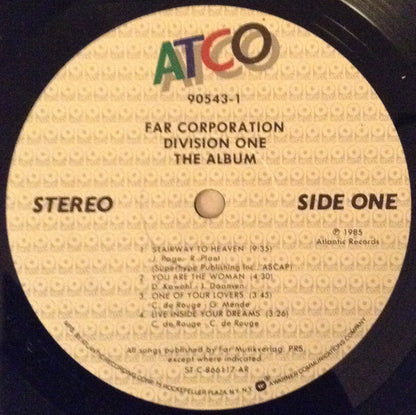 Far Corporation : Division One - The Album (LP, Album, AR )