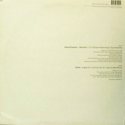 Sasha : Unreleased DJ Mixes (12")