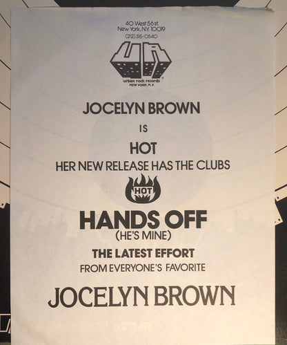 Jocelyn Brown : Hands Off (12", TP)