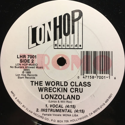 World Class Wreckin' Cru : Lovers / Lonzoland (12", Promo)