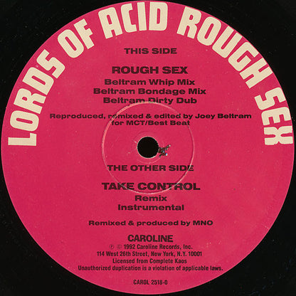 Lords Of Acid : Rough Sex (12")