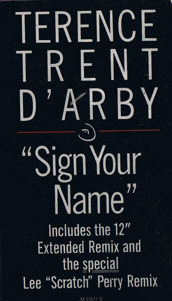 Terence Trent D'Arby : Sign Your Name (12")