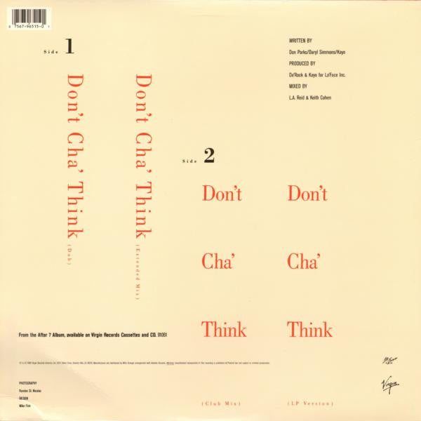 After 7 : Don't Cha' Think (12")