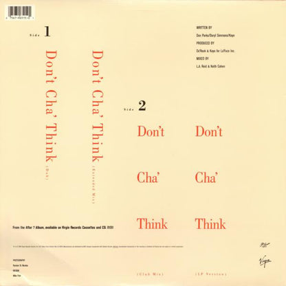 After 7 : Don't Cha' Think (12")