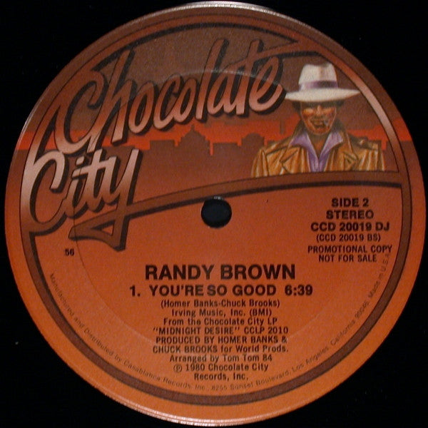 Randy Brown (2) : We Ought To Be Doin' It / You're So Good (12", Single, Promo)