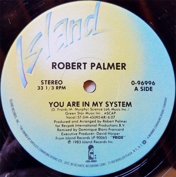 Robert Palmer : You Are In My System (12")