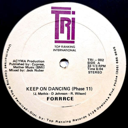 Forrrce : Keep On Dancing (Phase 11) (12")