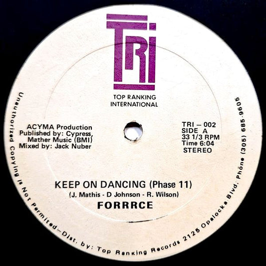Forrrce : Keep On Dancing (Phase 11) (12")