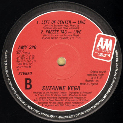 Suzanne Vega : Left Of Center (12")