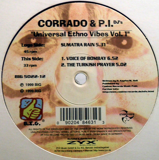 DJ Corrado & DJ P.I. : Universal Ethno Vibes Vol. 1 (12")