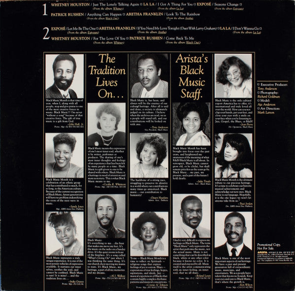 Various : Black Music Month Sampler: The Tradition Lives On (LP, Promo, Smplr)