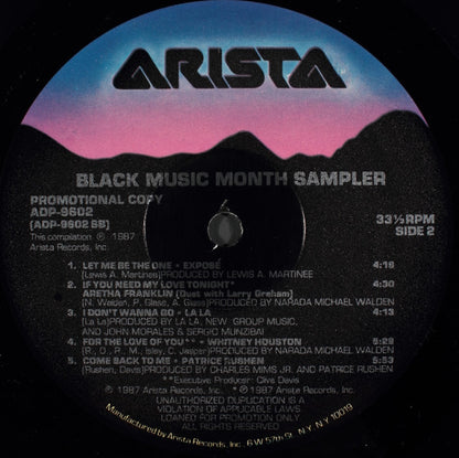 Various : Black Music Month Sampler: The Tradition Lives On (LP, Promo, Smplr)