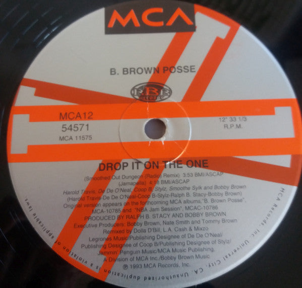 B. Brown Posse : Drop It On The One (12", Single)
