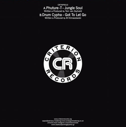 Phuture-T / Drum Cypha : Jungle Soul / Got To Let Go (12", W/Lbl)