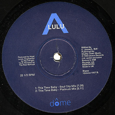 Lulu : How 'Bout Us (12", Single)