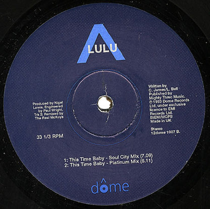 Lulu : How 'Bout Us (12", Single)