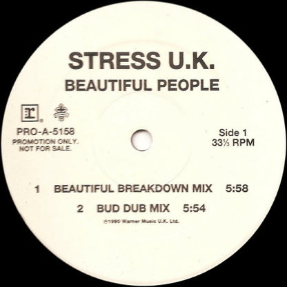 Stress (6) : Beautiful People (12", Promo)