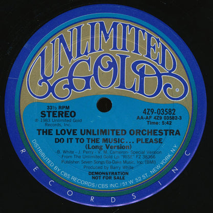 Love Unlimited Orchestra : Do It To The Music... Please (12", Promo)