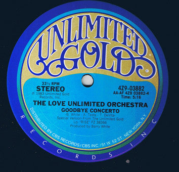 Love Unlimited Orchestra : My Laboratory Is Ready For You / Goodbye Concerto (12")
