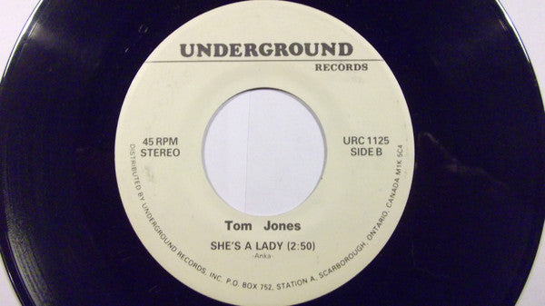 Tom Jones : Say You'll Stay Until Tomorrow / She's A Lady (7")