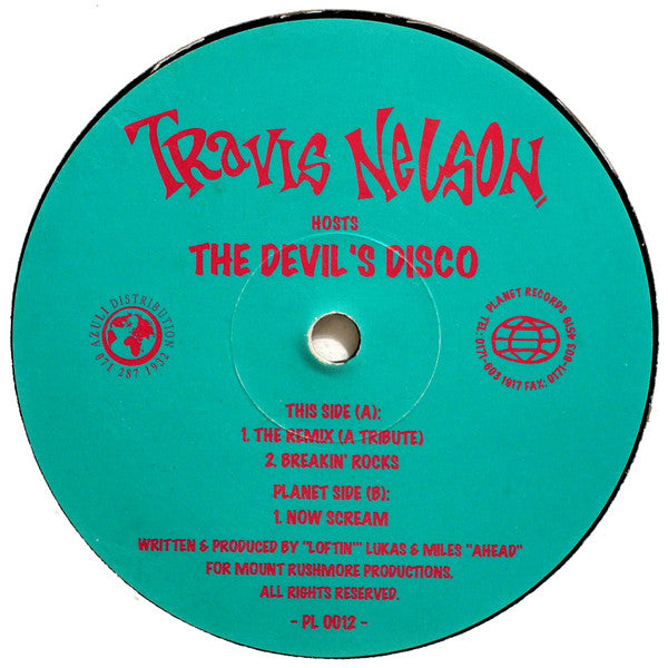 Travis Nelson : The Devil's Disco (12")