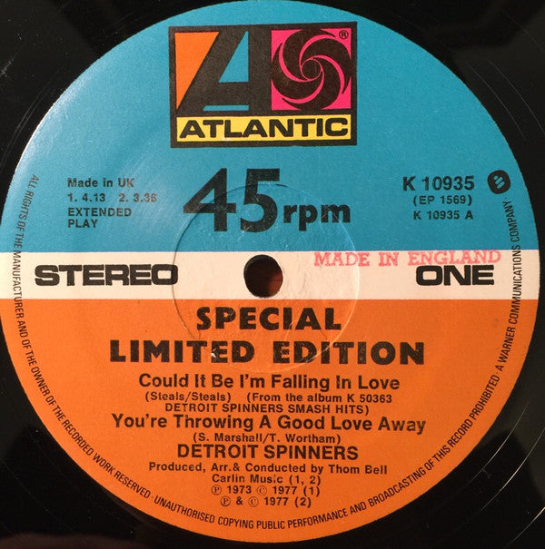 Detroit Spinners* : Detroit Spinners (12", EP)