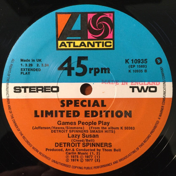 Detroit Spinners* : Detroit Spinners (12", EP)