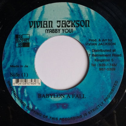 Yabby You : Babylon A Fall (7", Single, RE)