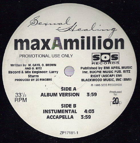 Max-A-Million : Sexual Healing (12", Promo)