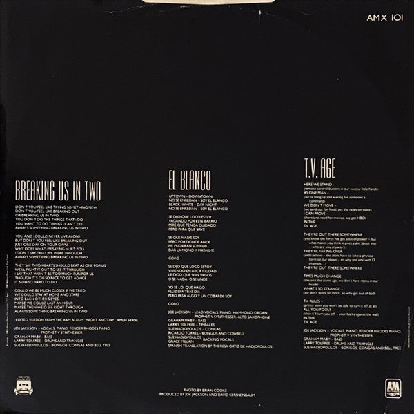 Joe Jackson : Breaking Us In Two (12", Single)