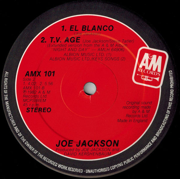 Joe Jackson : Breaking Us In Two (12", Single)